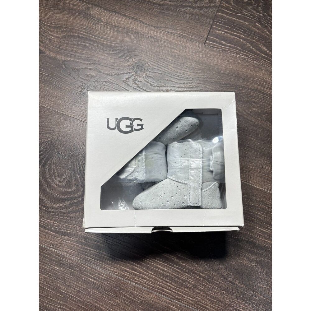 UGG Jesse Bow II Starry Lite Baby Boots Grey Violet Size 0/1 0-6M New in Box